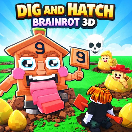 Dig And Hatch Brainrot 3D